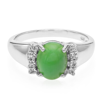 Bague en argent et Chrysoprase impériale