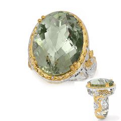 Bague en argent et Améthyste verte (Gems en Vogue)