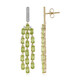 Boucles d'oreilles en argent et Péridot
