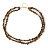 Collier en argent et Œil de Tigre