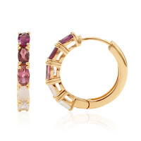 Boucles d'oreilles en argent et Grenat Rhodolite
