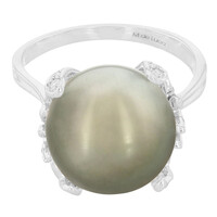 Bague en or et Perle de culture de Tahiti