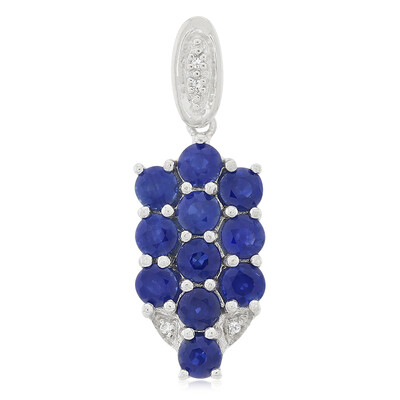 Pendentif en argent et Saphir bleu