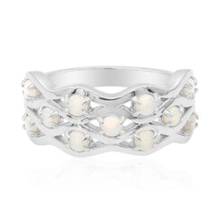Bague en argent et Opale d'Australie