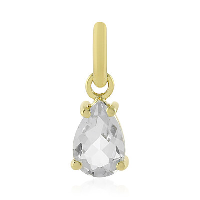 Pendentif en or et Topaze blanche