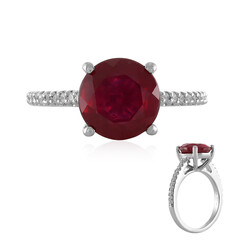 Bague en argent et Rubis de Madagascar