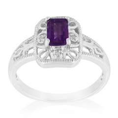 Bague en argent et Améthyste