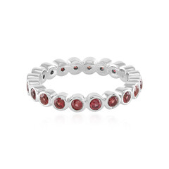 Bague en argent et Rubis de Tanzanie