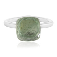 Bague en argent et Améthyste verte