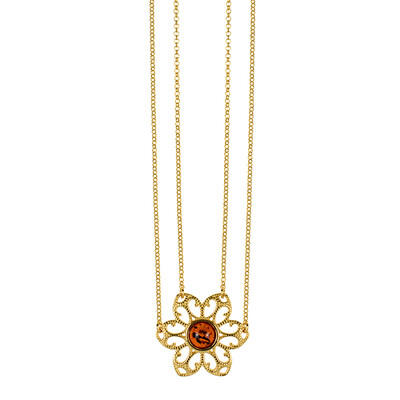 Collier en argent et Ambre baltique (dagen)