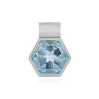 Pendentif en argent et Topaze bleu ciel