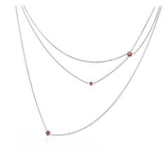 Collier en argent et Grenat de Lindi