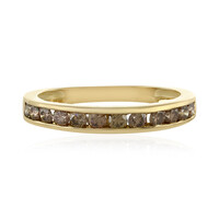 Bague en or et Diamant chocolat I1