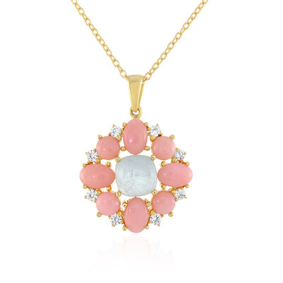 Collier en argent et Aigue-marine