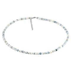 Collier en argent et Opale bleue