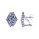 Boucles d'oreilles en argent et Tanzanite