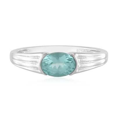 Bague en argent et Apatite bleue
