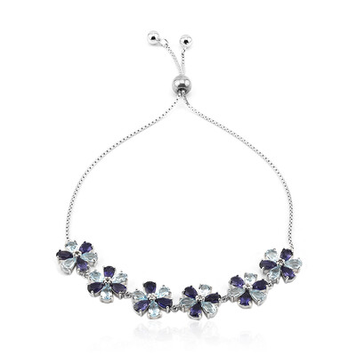 Bracelet en argent et Iolite