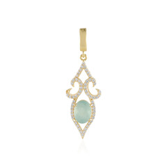 Pendentif en argent et Grandidierite