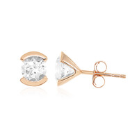 Boucles d'oreilles en argent et Topaze blanche