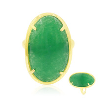 Bague en argent et Jade vert