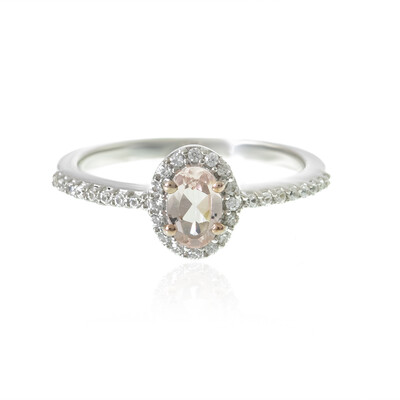 Bague en argent et Morganite