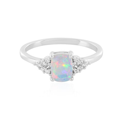 Bague en argent et Opale Welo