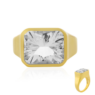 Bague en argent et Quartz blanc (MONOSONO COLLECTION)