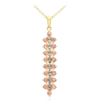 Collier en or et Saphir Padparadscha non chauffé (AMAYANI)