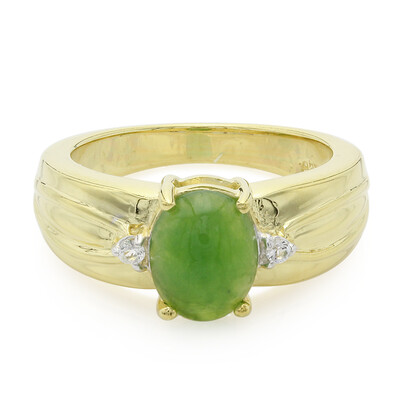 Bague en argent et Chrysoprase impériale