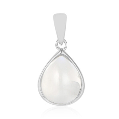 Pendentif en argent et Pierre de lune de Tanzanie