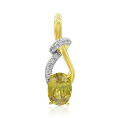 Pendentif en or et Sphène