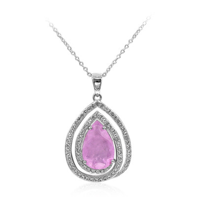 Collier en argent et Quartz lilas