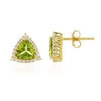 Boucles d'oreilles en argent et Péridot