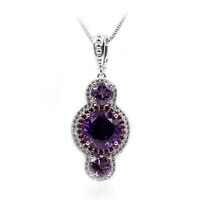 Collier en argent et Améthyste de Zambie (Dallas Prince Designs)