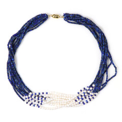 Collier en argent et Lapis-Lazuli (Riya)