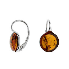 Boucles d'oreilles en argent et Ambre baltique