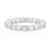 Bague en argent et Topaze blanche