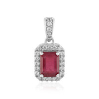 Pendentif en argent et Rubis de Madagascar