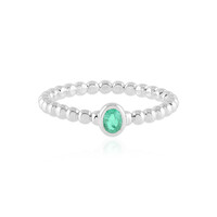 Bague en argent et Emeraude de Colombie