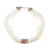 Collier en argent et Pierre de Lune blanche (KM by Juwelo)