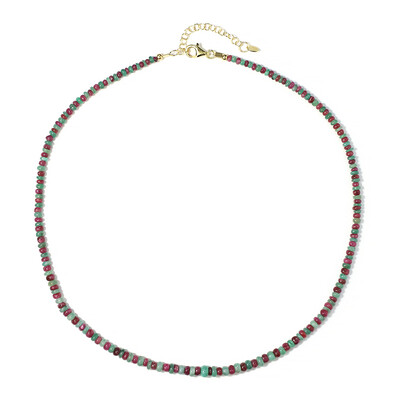Collier en argent et Rubis du Mozambique