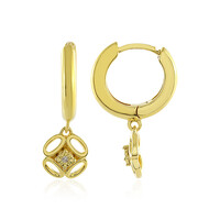 Boucles d'oreilles en argent et Diamant PK (J)