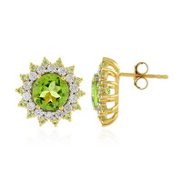 Boucles d'oreilles en argent et Péridot