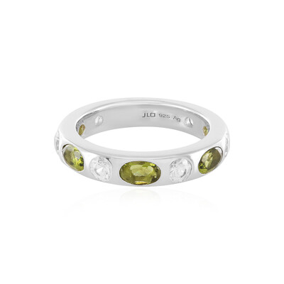 Bague en argent et Moldavite