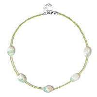 Collier en argent et Fluorite