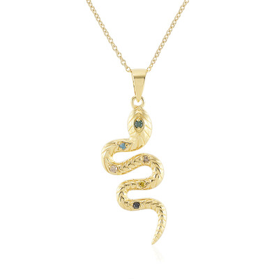 Collier en argent et Diamant vert