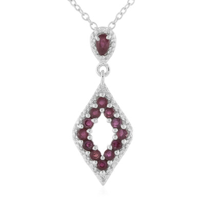 Collier en argent et Rubis