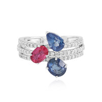 Bague en or et Saphir de Ceylan