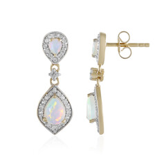 Boucles d'oreilles en argent et Opale Welo